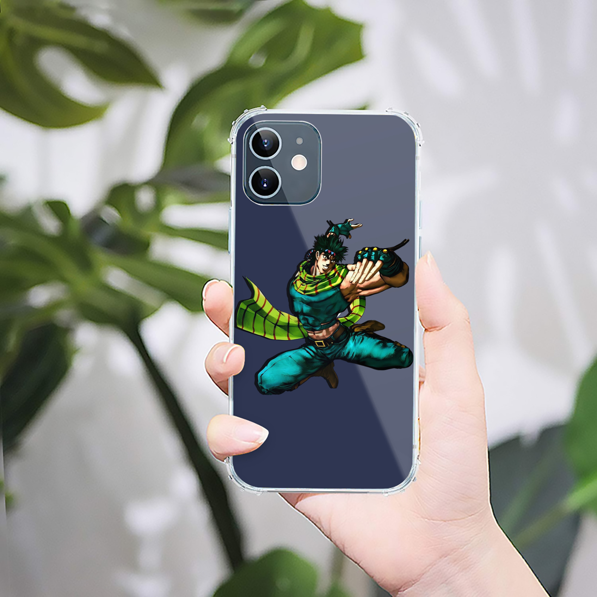 （画像用） ジョジョの奇妙な冒険 ジョセフ?ジョースター JoJo's Bizarre Adventure Joseph Joestar 【iPhone 12シリーズ対応】透明スマホケース（クリアソフトケース）